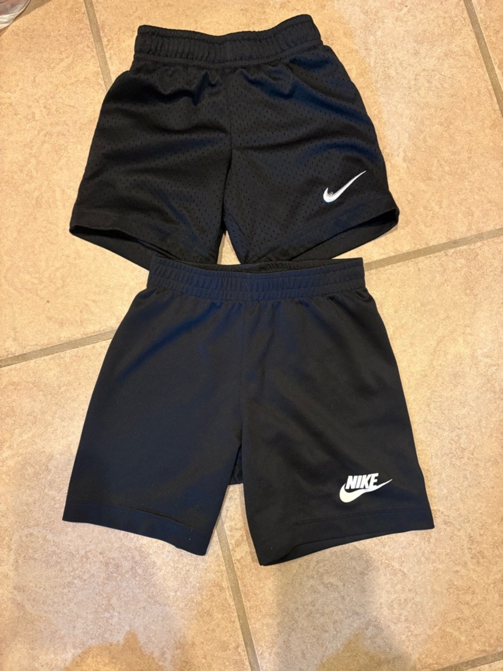 Nike Black Kids Athletic Shorts Duo with White Swoosh